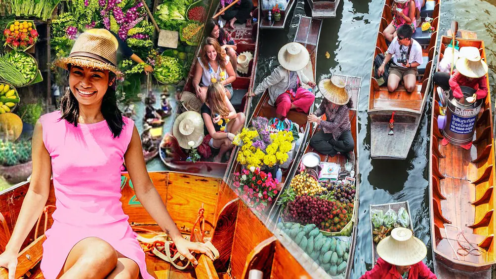 Bangkok to Damnoen Saduak Private Tour & Mae Klong Train Market