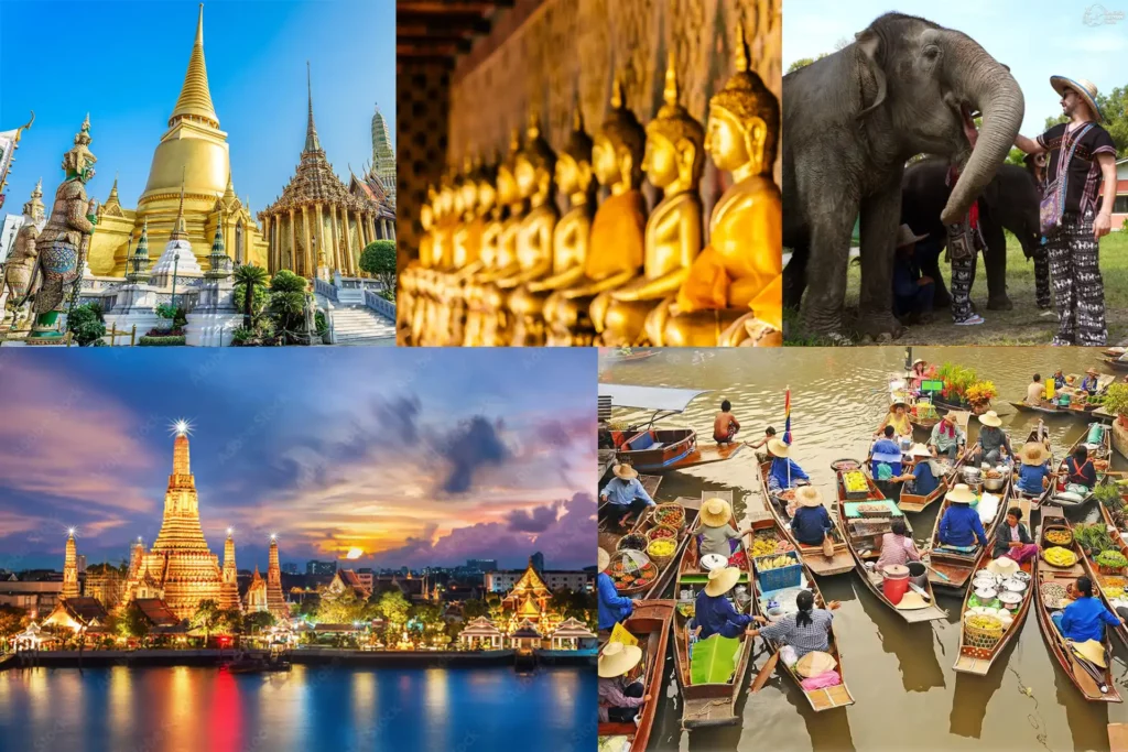 Grand Palace Wat Phra Kaew Grand Palace Wat Phra Kaew Floating Market Tour Bangkok Elephant Park