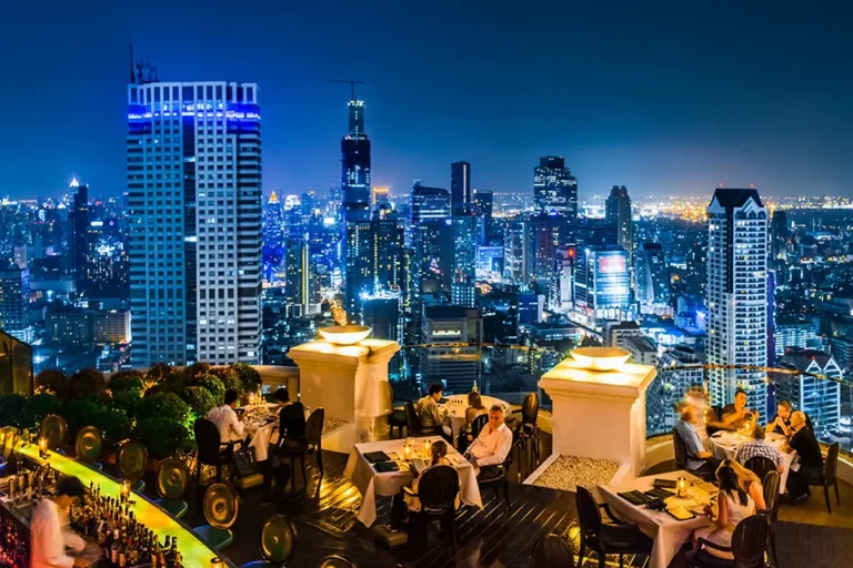 Bangkok Rooftop Bar Night View