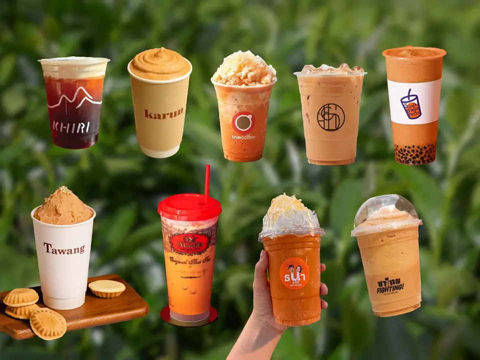 Top Bangkok Street Food: Thai iced tea from popular Bangkok street vendors at Chatuchak Market and Chinatown