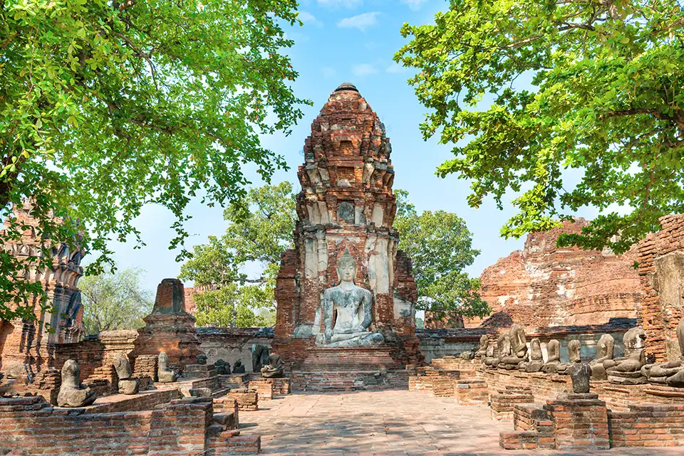 From Bangkok: Ayutthaya Night Tour with Night Market and Hotel Transfer (Join Tour)