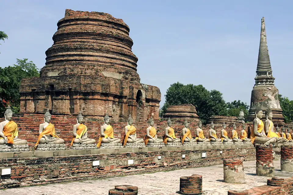 From Bangkok: Ayutthaya Night Tour with Night Market and Hotel Transfer (Join Tour)