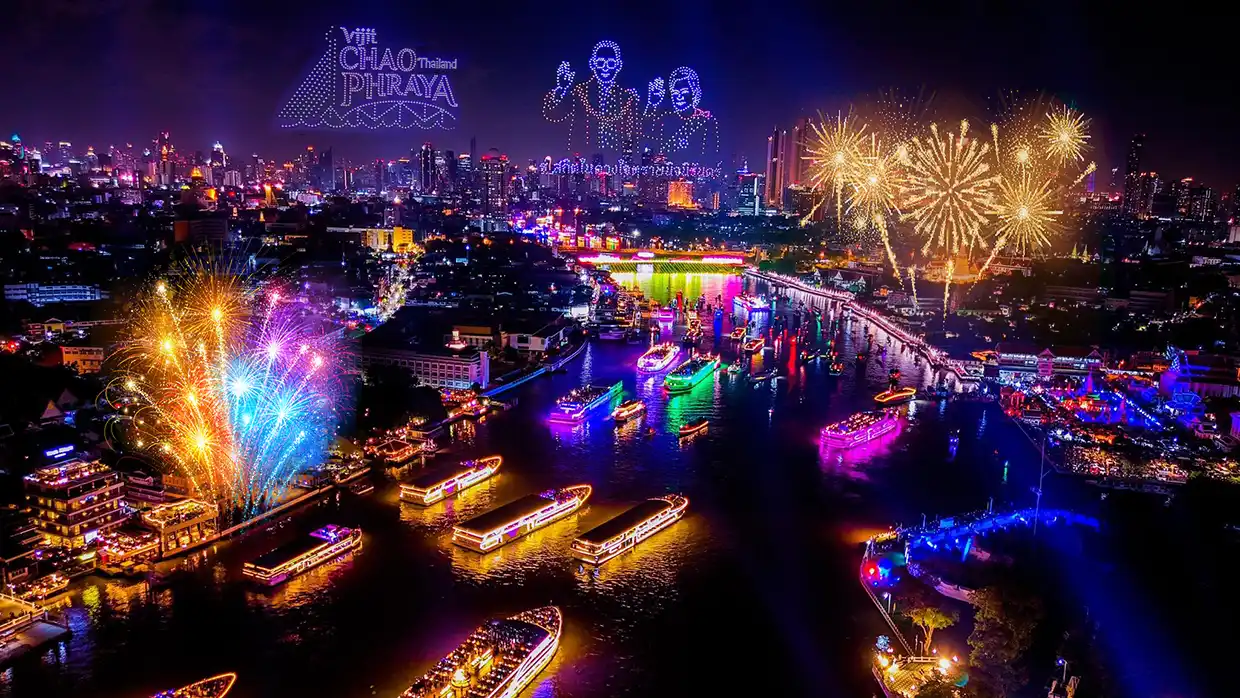 Vijit Chao Phraya 2026: Spectacular Dinner Cruise Nights at Bangkok’s River-of-Lights and Sound Festival