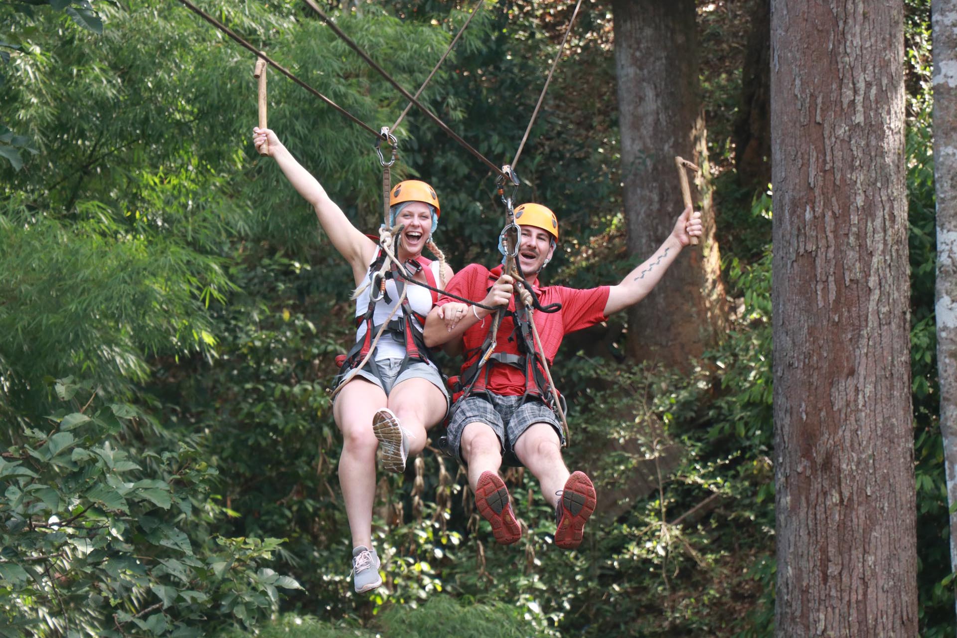 Chiang Mai: Jungle Flight Zip Line Roller Coaster Eco Adventure