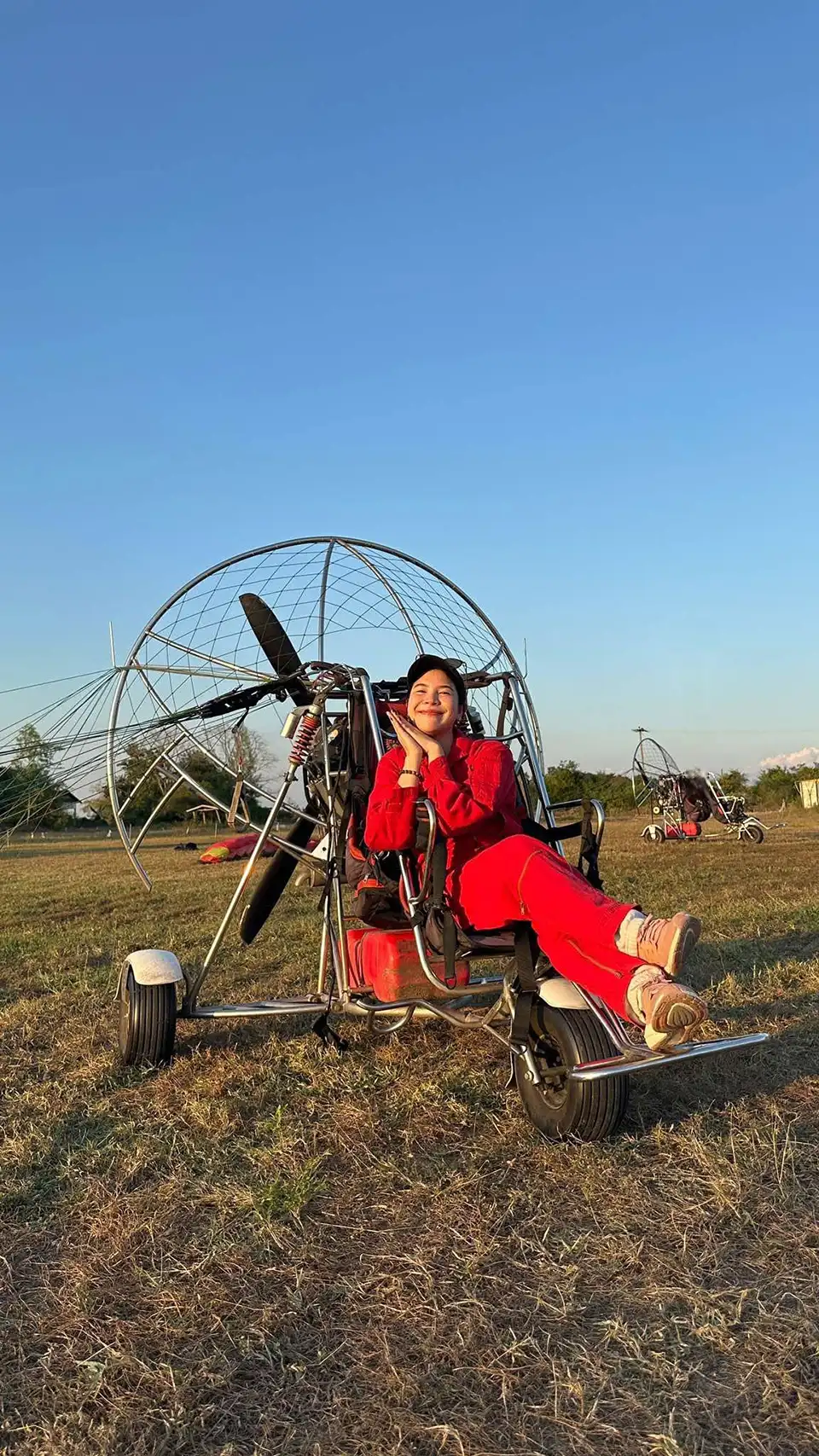 Sky View Paramotor Flight Over Chiang Mai