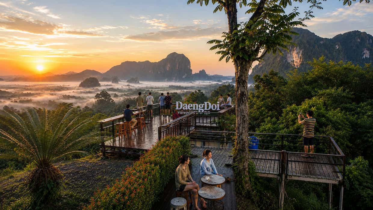 Din Daeng Doi Viewpoint: Krabi’s Sunrise Gem Above the Limestone Landscape