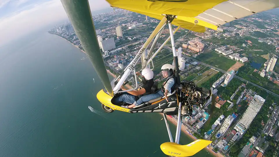 Beach and City Scenic Paramotor by BFA Flying Club