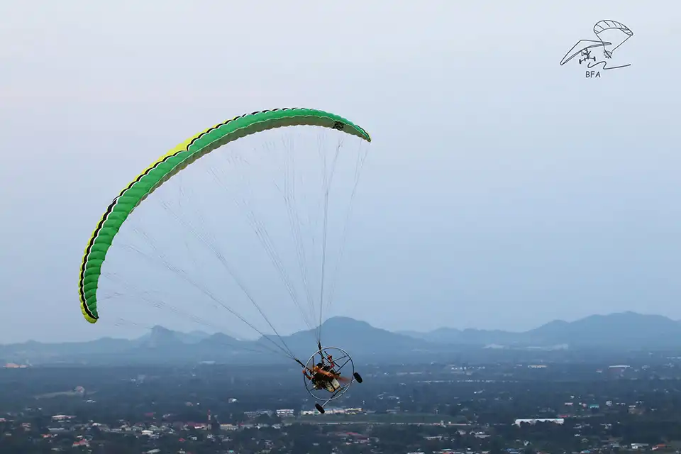 Beach and City Scenic Paramotor by BFA Flying Club