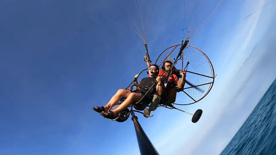 Beach and City Scenic Paramotor by BFA Flying Club