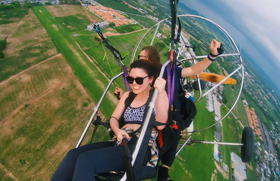 Beach and City Scenic Paramotor by BFA Flying Club