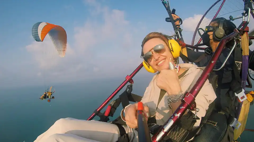 Beach and City Scenic Paramotor by BFA Flying Club