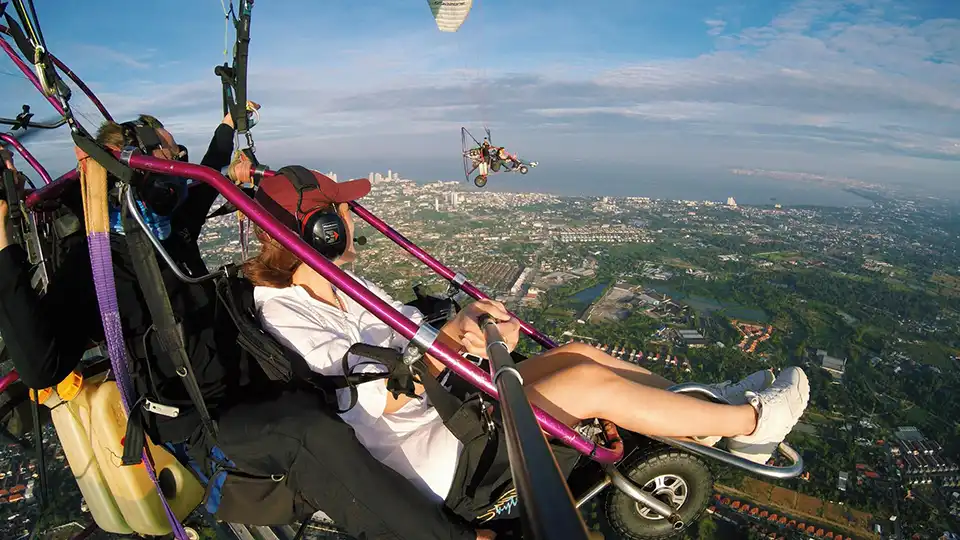 Beach and City Scenic Paramotor by BFA Flying Club