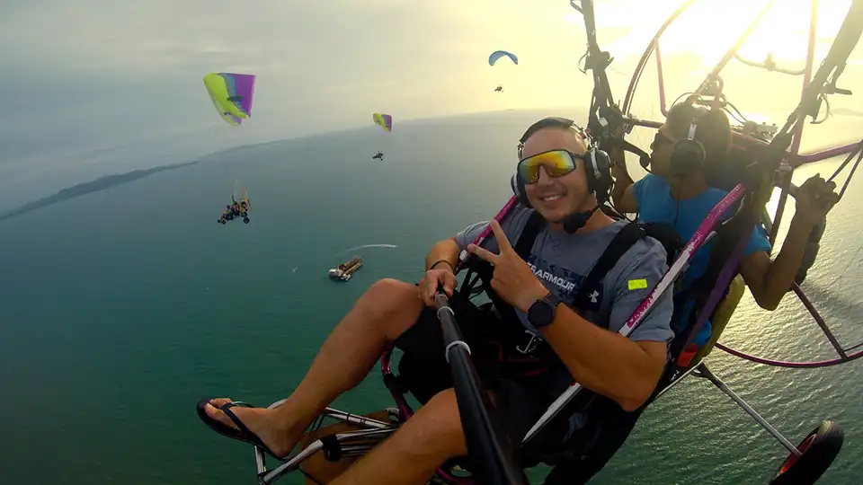 Beach and City Scenic Paramotor by BFA Flying Club