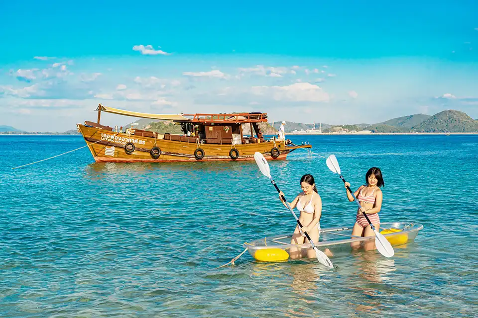 Pattaya: Private Wooden Boat Trip – Le Fong Ta Lay / Le Fong Ar-Kad (Pet Friendly)