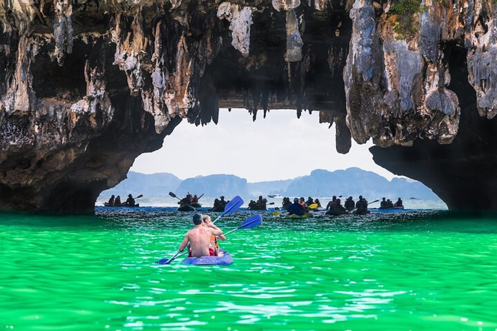 From Phuket: Phang Nga Bay Sea Cave Canoeing & James Bond Island by Big Boat